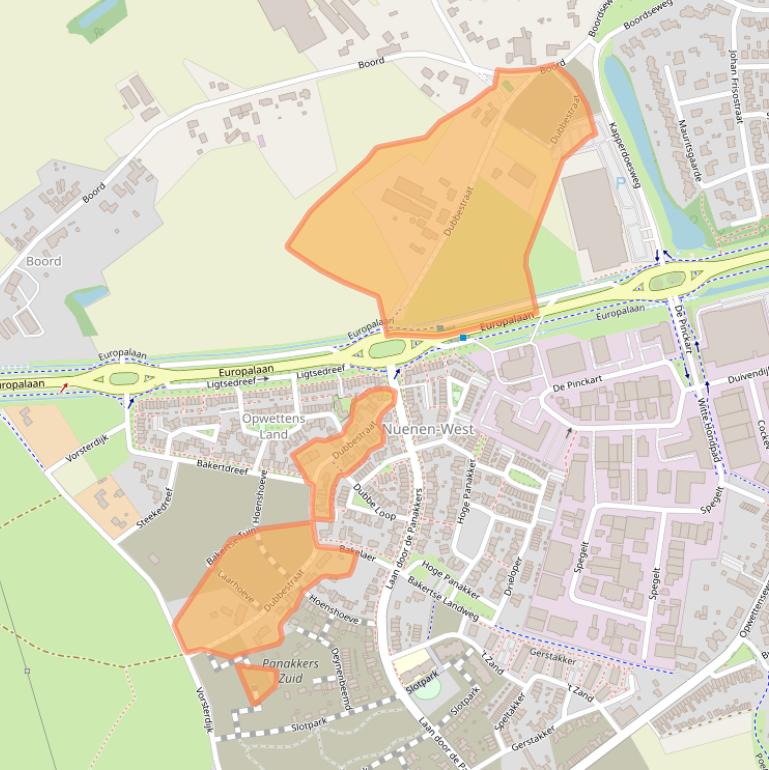 Kaart van postcodegebied 5674AE.