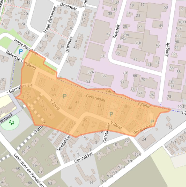 Kaart van postcodegebied 5674CX.