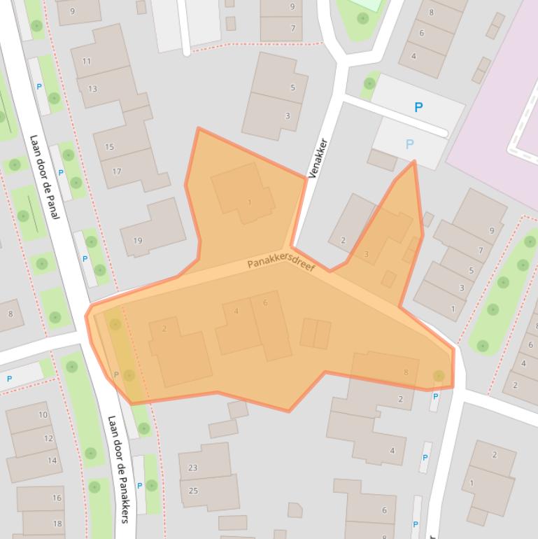 Kaart van postcodegebied 5674DA.