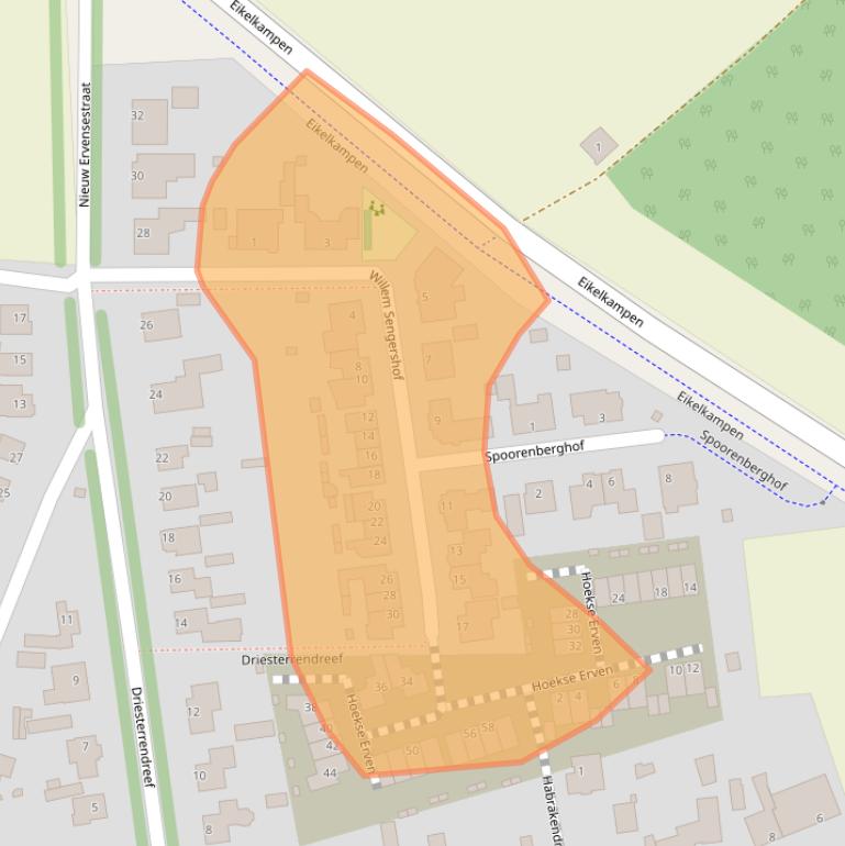 Kaart van postcodegebied 5674MR.