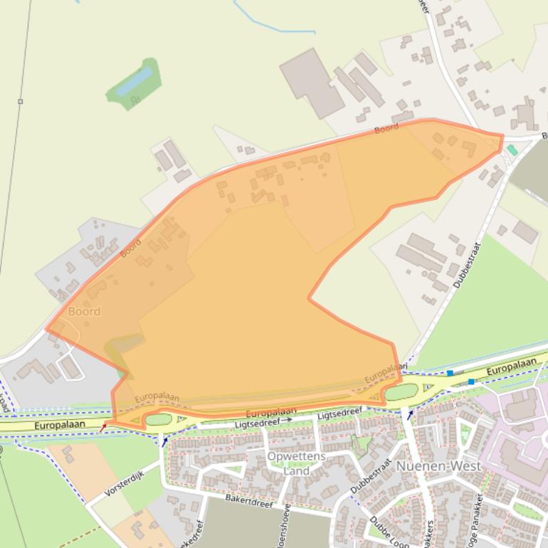 Kaart van postcodegebied 5674NB.