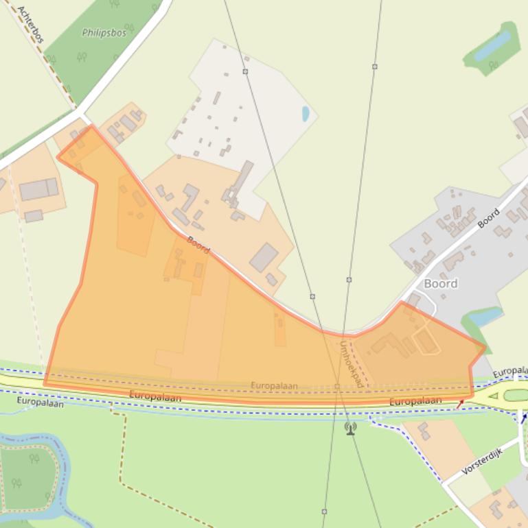 Kaart van postcodegebied 5674NC.
