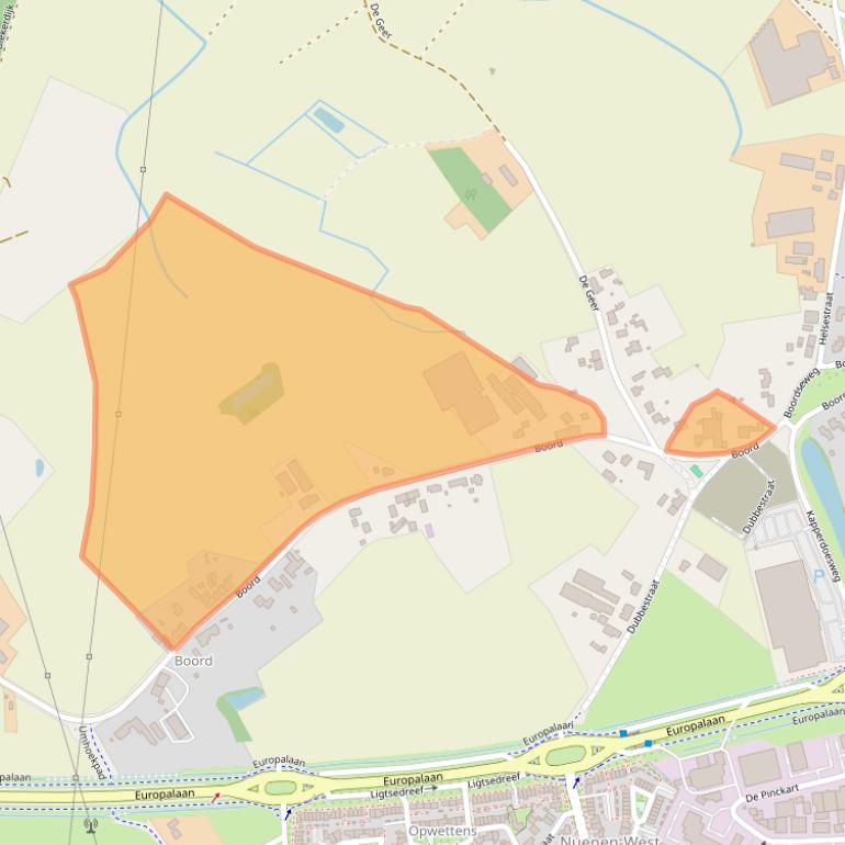 Kaart van postcodegebied 5674ND.