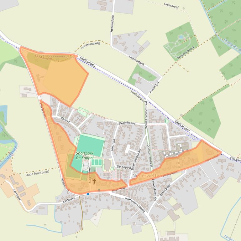 Kaart van postcodegebied 5674NP.