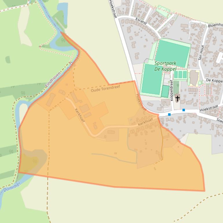 Kaart van postcodegebied 5674NX.