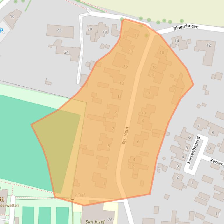 Kaart van postcodegebied 5674NZ.