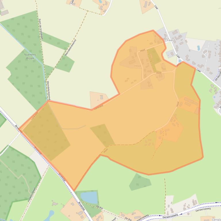 Kaart van postcodegebied 5674PA.