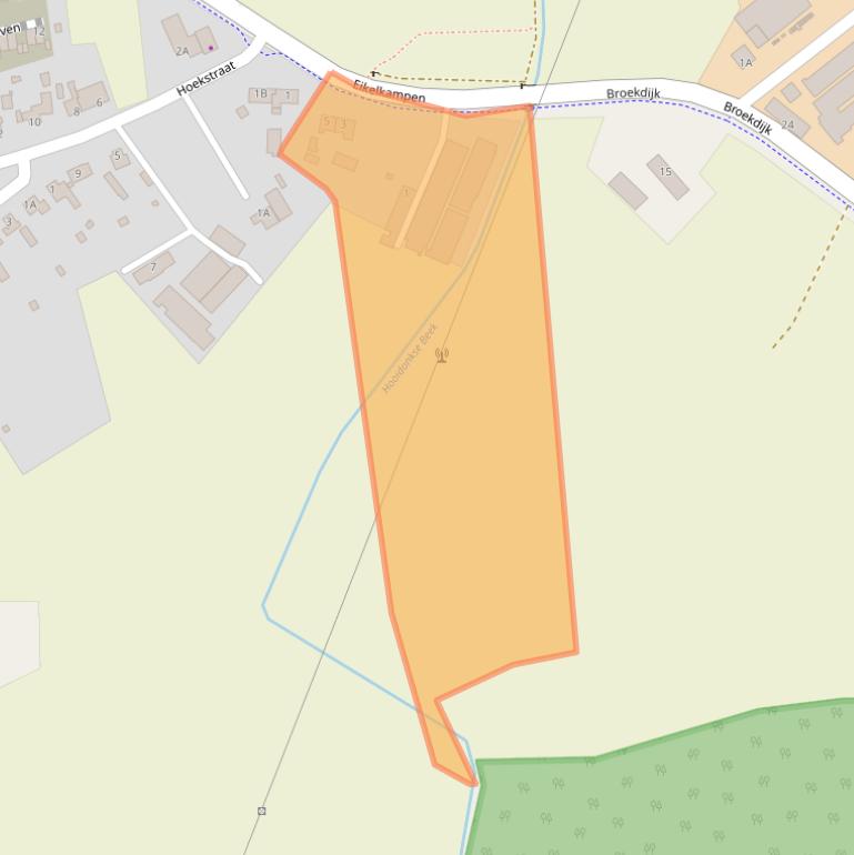 Kaart van postcodegebied 5674PL.