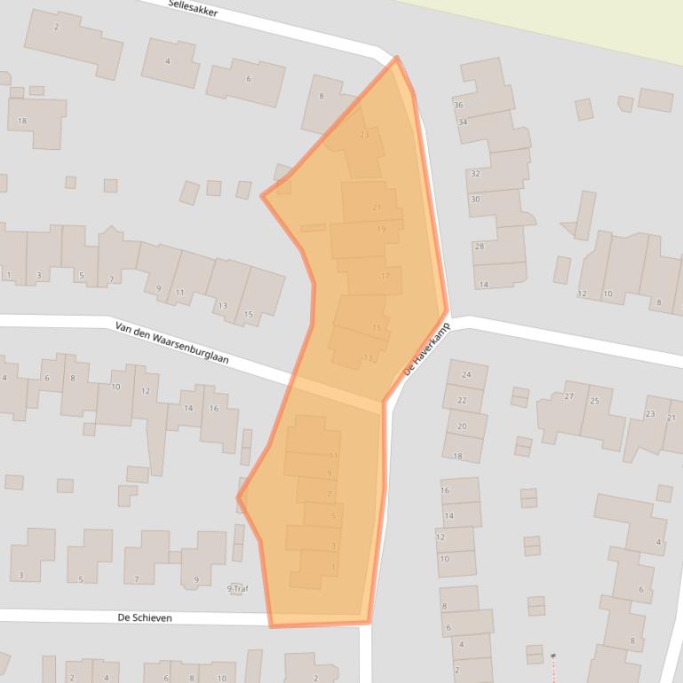 Kaart van postcodegebied 5674PS.