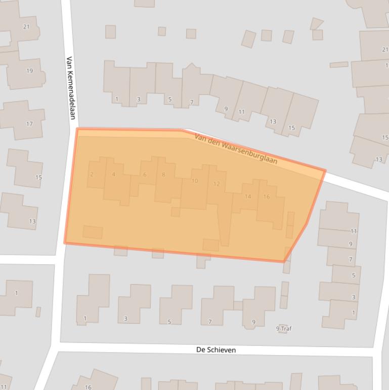 Kaart van postcodegebied 5674PV.