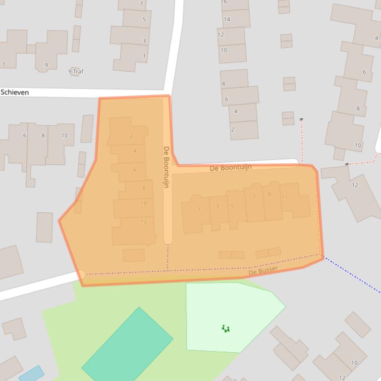 Kaart van postcodegebied 5674PZ.