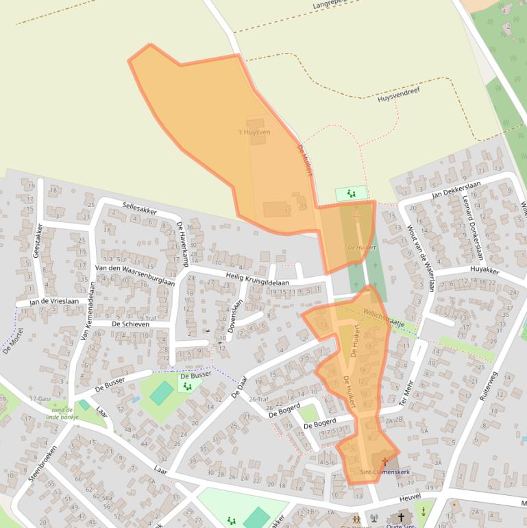 Kaart van postcodegebied 5674RG.