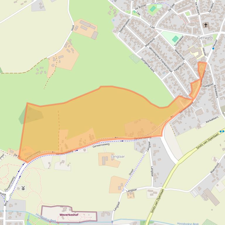 Kaart van postcodegebied 5674SE.