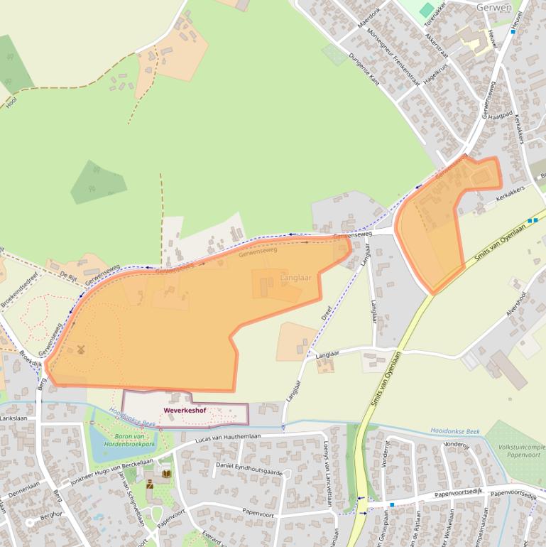 Kaart van postcodegebied 5674SG.