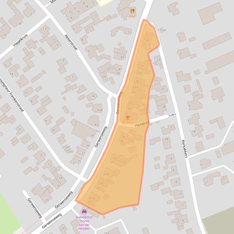 Kaart van postcodegebied 5674SH.