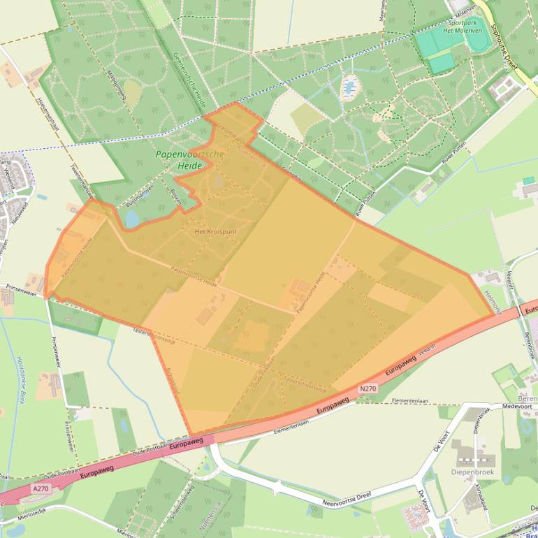 Kaart van postcodegebied 5674SL.