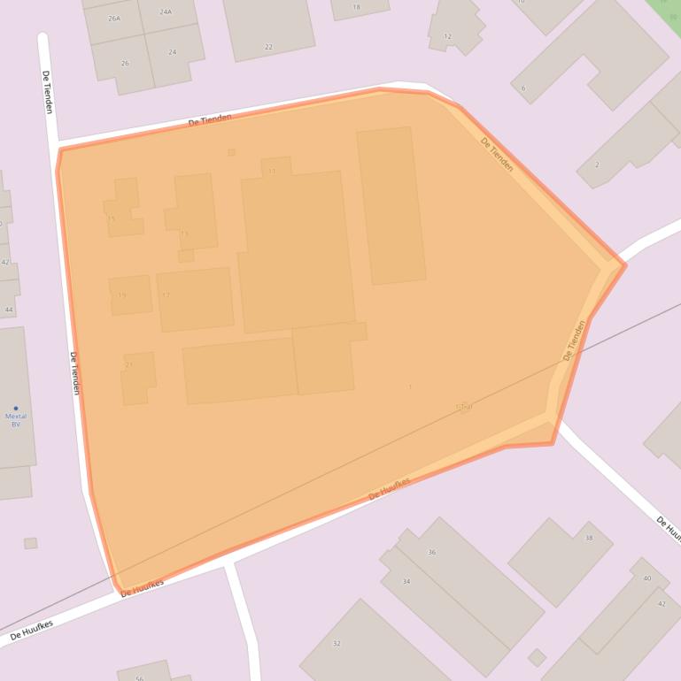 Kaart van postcodegebied 5674TA.