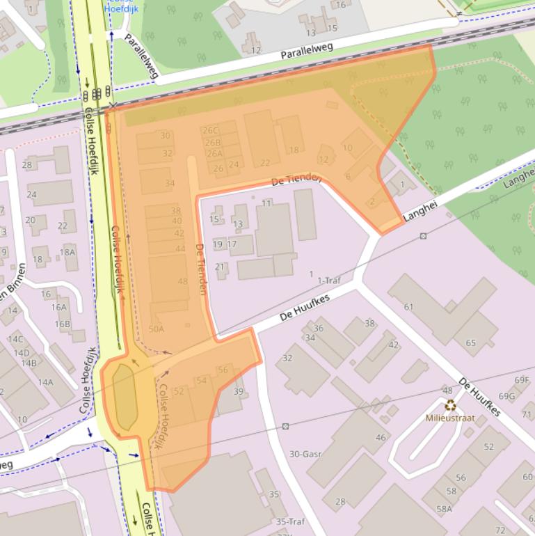 Kaart van postcodegebied 5674TB.