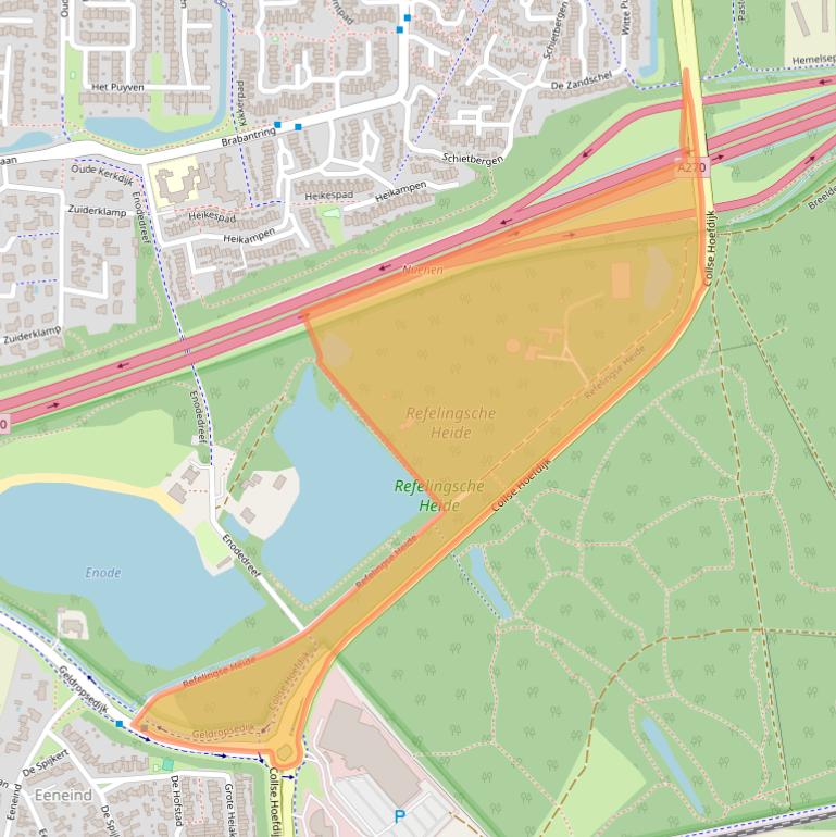 Kaart van postcodegebied 5674TC.