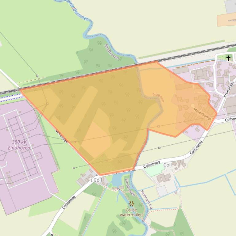 Kaart van postcodegebied 5674TJ.