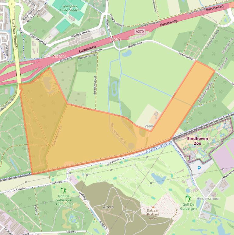 Kaart van postcodegebied 5674TK.