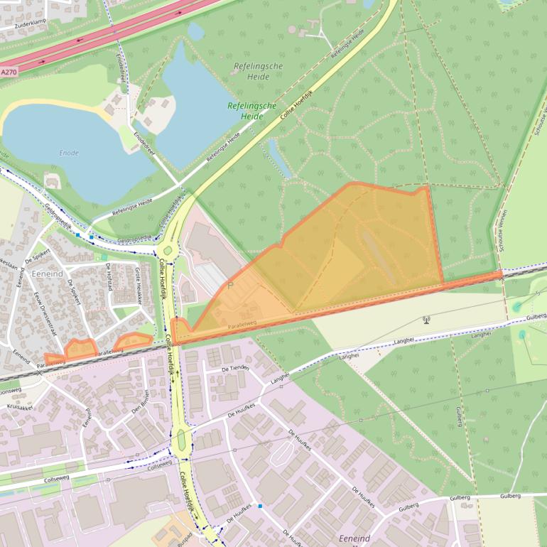 Kaart van postcodegebied 5674TP.