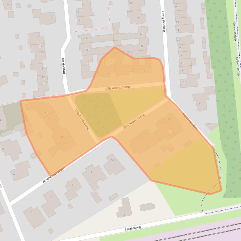 Kaart van postcodegebied 5674VH.