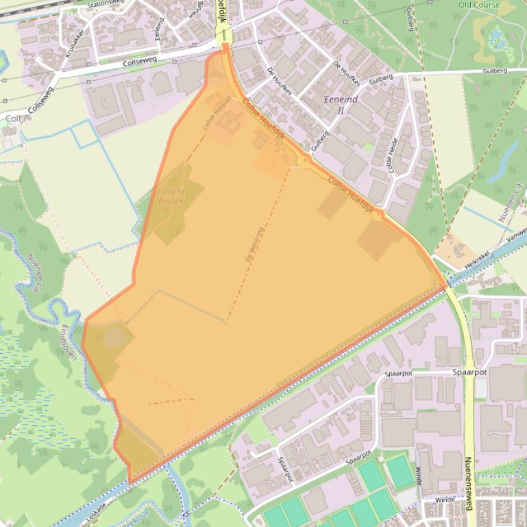 Kaart van postcodegebied 5674VK.