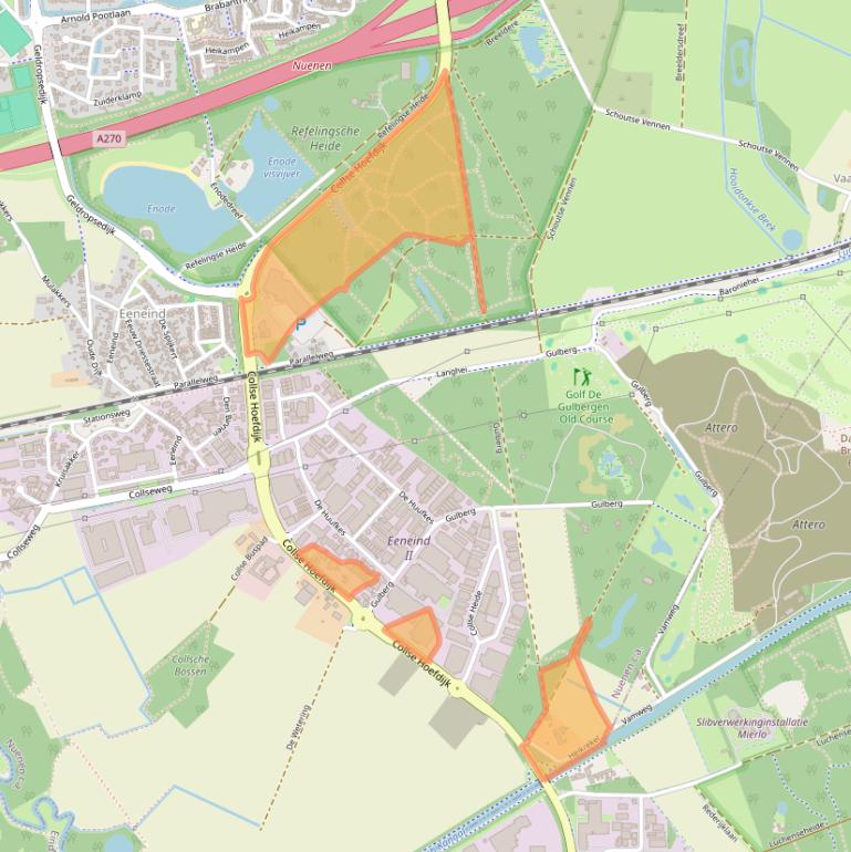 Kaart van postcodegebied 5674VL.