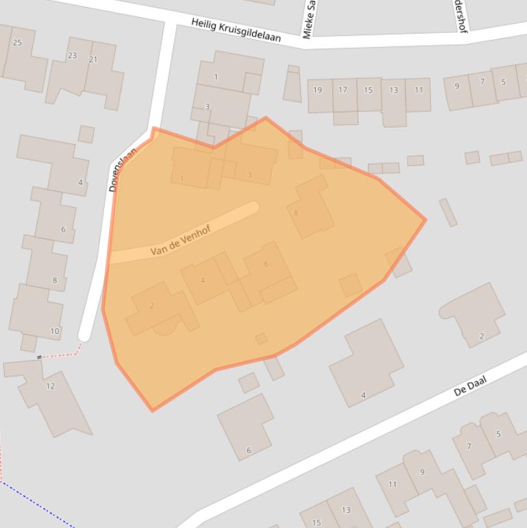 Kaart van postcodegebied 5674WK.