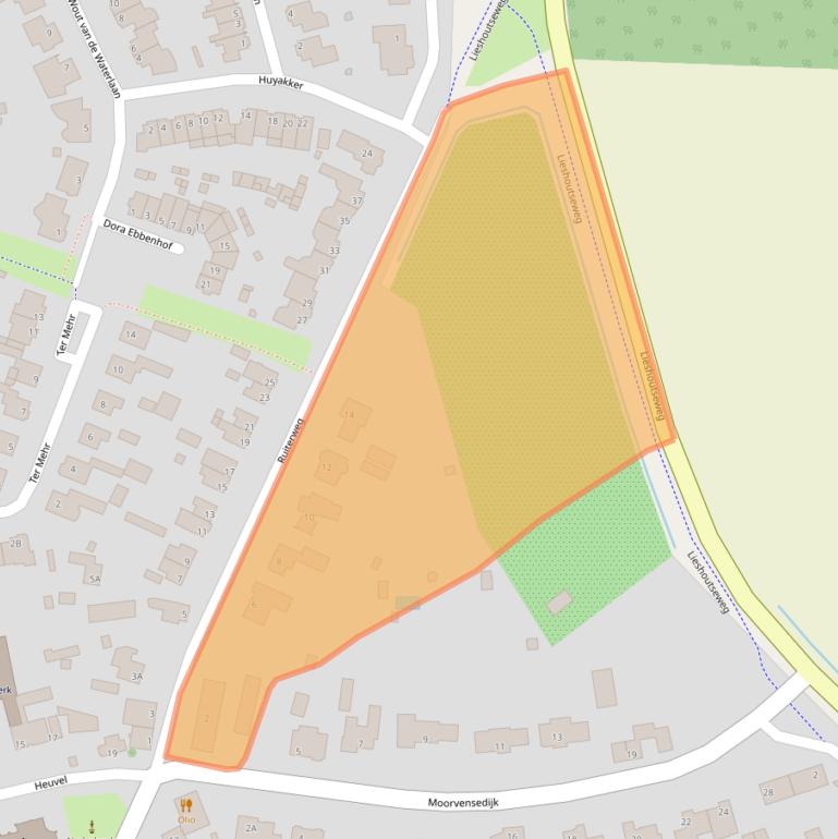 Kaart van postcodegebied 5674XB.