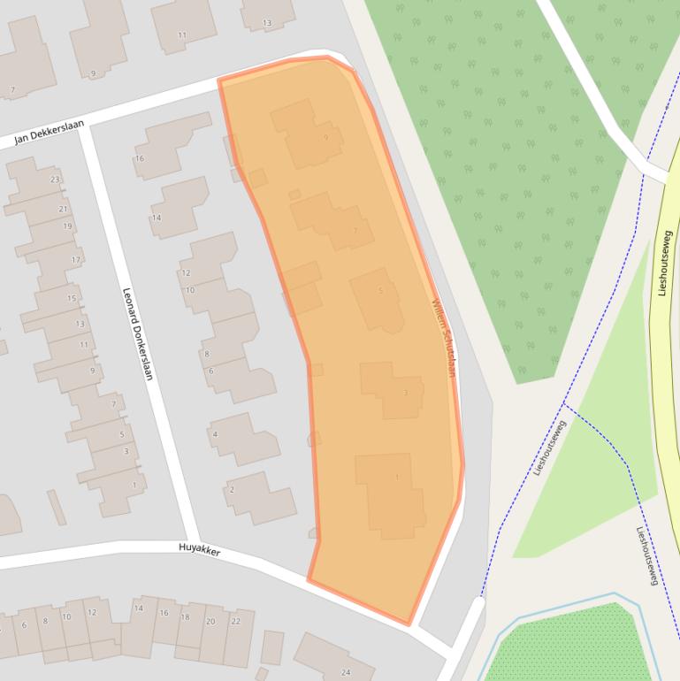 Kaart van postcodegebied 5674XM.