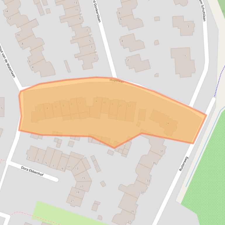 Kaart van postcodegebied 5674XS.