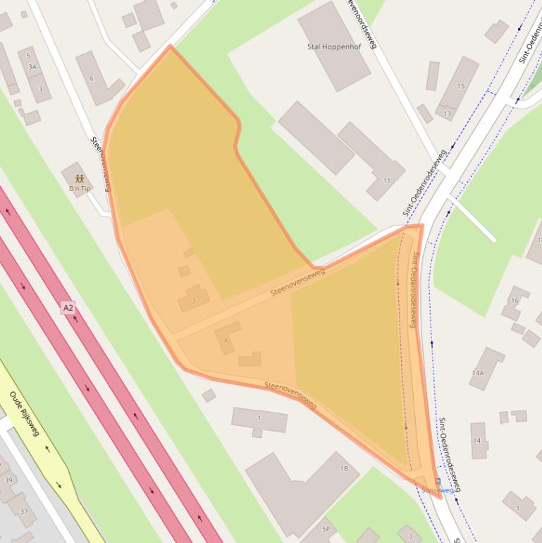 Kaart van postcodegebied 5681BE.