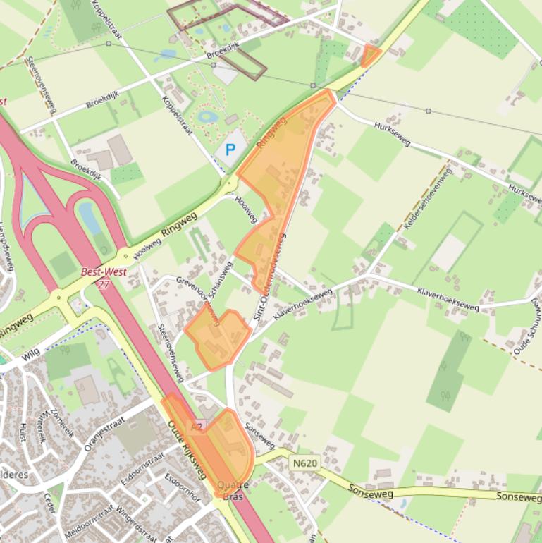 Kaart van postcodegebied 5681PH.