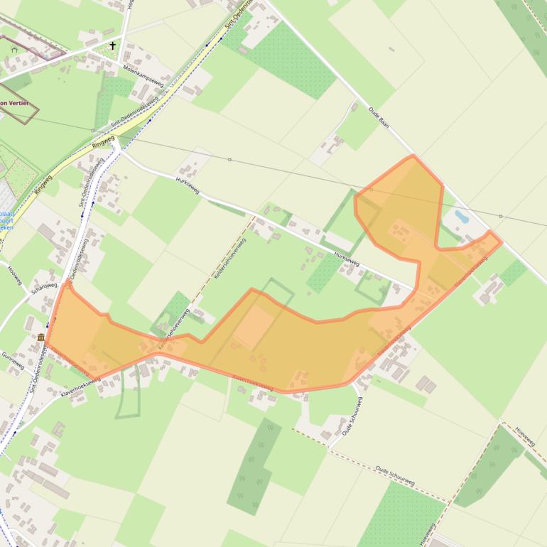 Kaart van postcodegebied 5681PW.