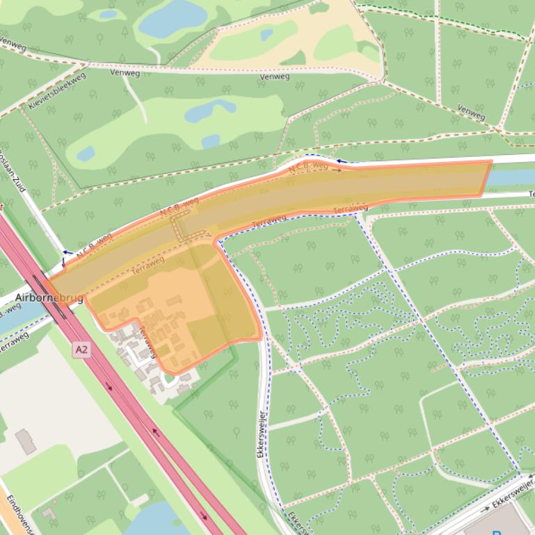 Kaart van postcodegebied 5681RD.