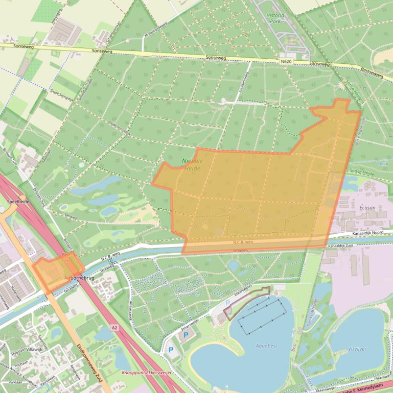 Kaart van postcodegebied 5681RH.