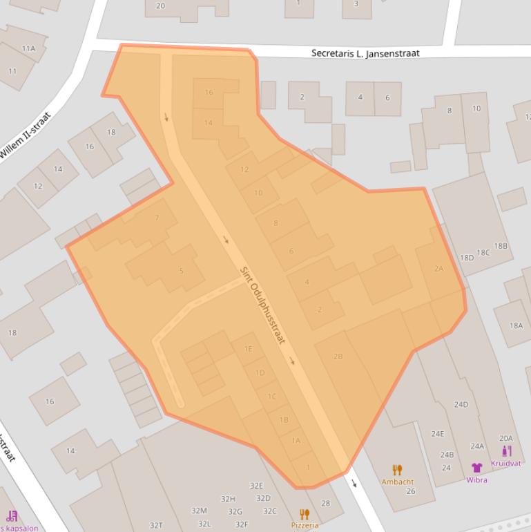 Kaart van postcodegebied 5682AB.