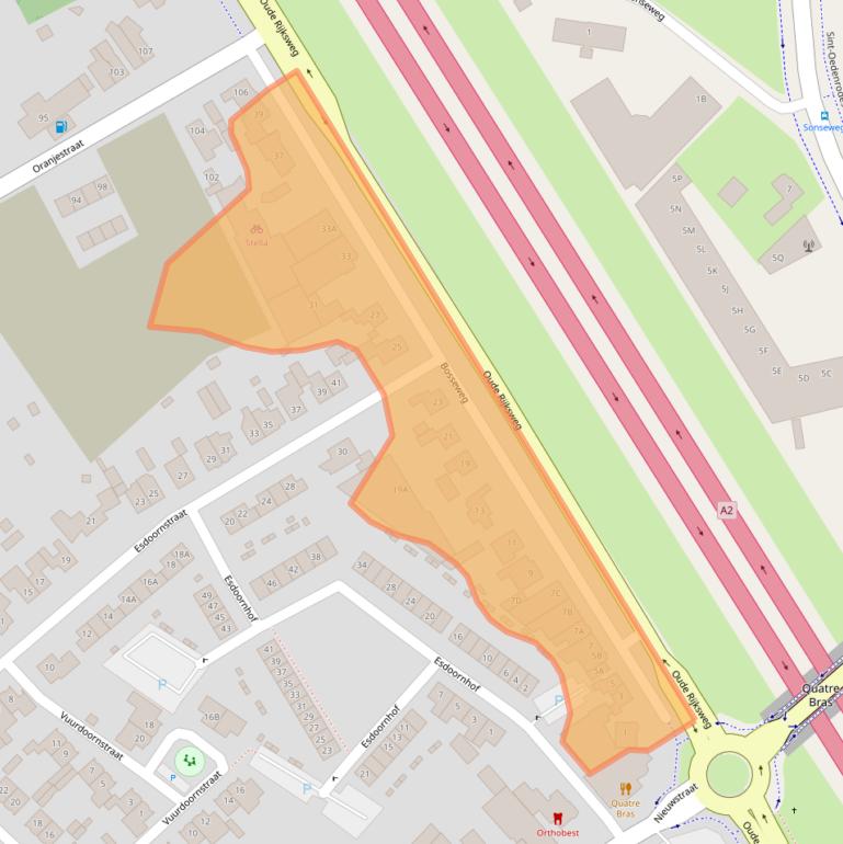 Kaart van postcodegebied 5682BA.