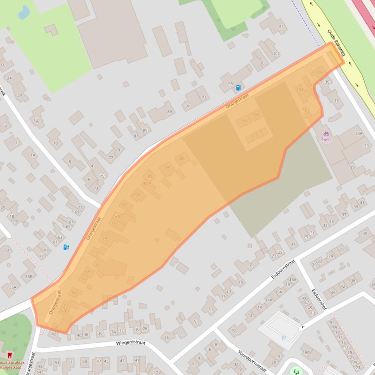 Kaart van postcodegebied 5682CD.