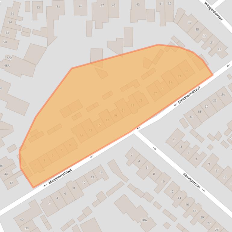 Kaart van postcodegebied 5682CE.