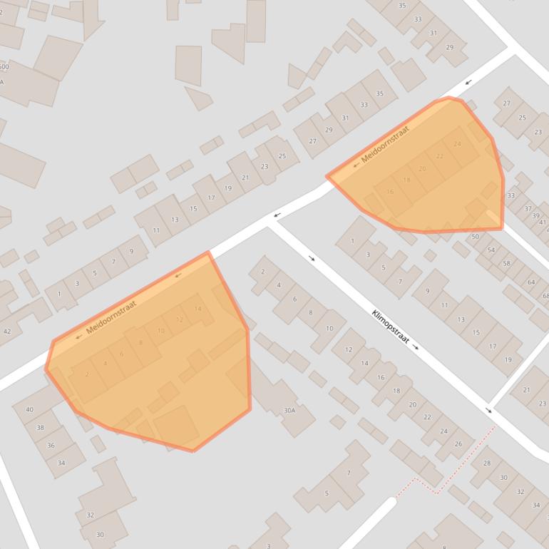 Kaart van postcodegebied 5682CG.