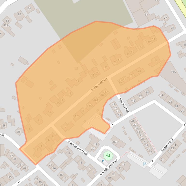 Kaart van postcodegebied 5682CM.