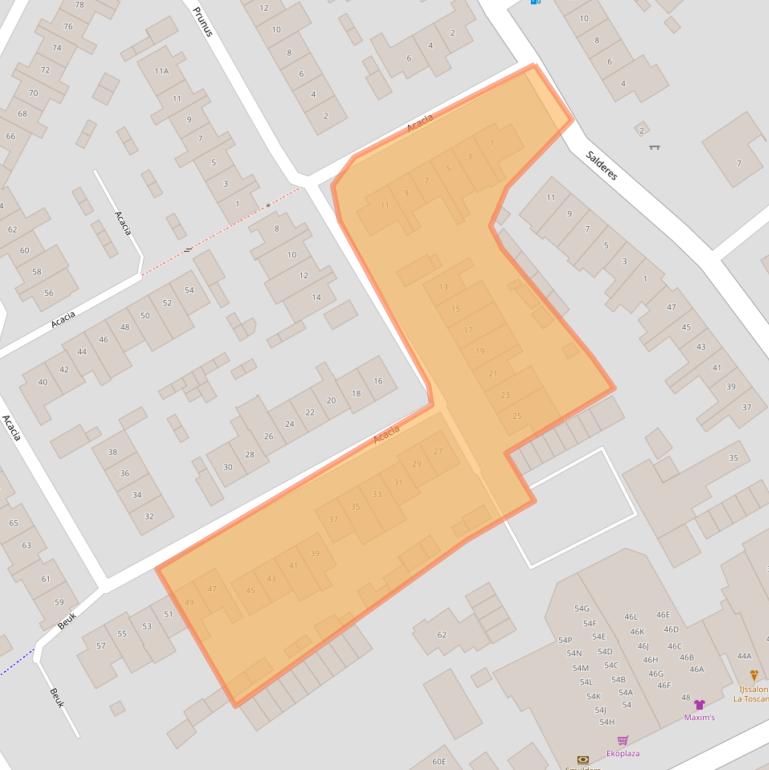Kaart van postcodegebied 5682EA.