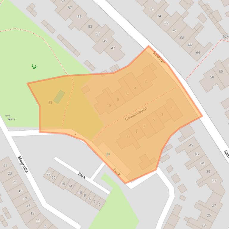 Kaart van postcodegebied 5682EM.