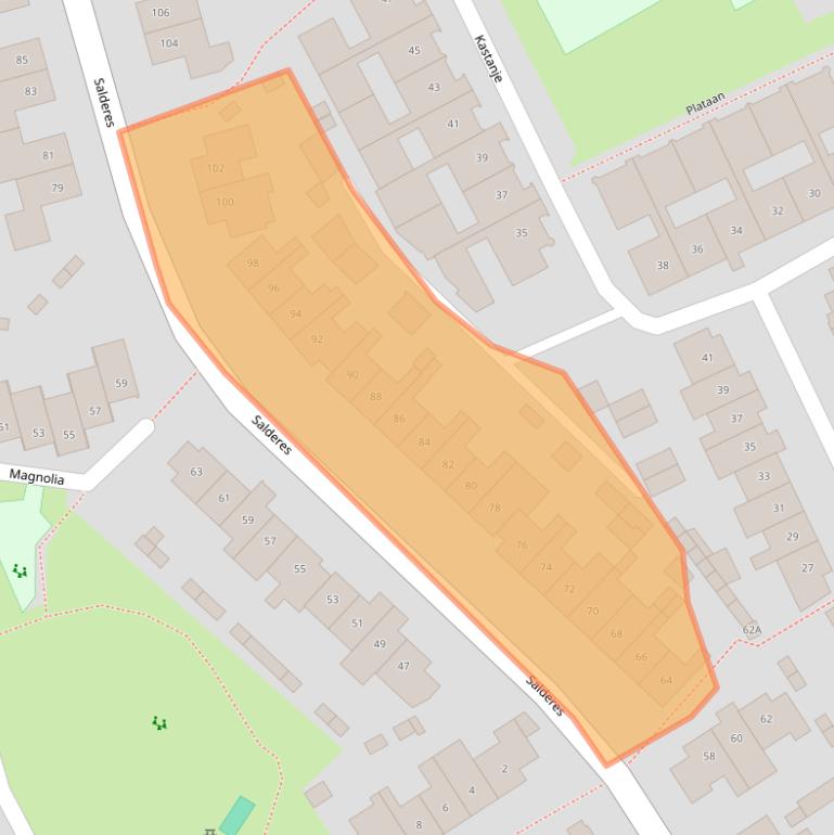 Kaart van postcodegebied 5682ET.