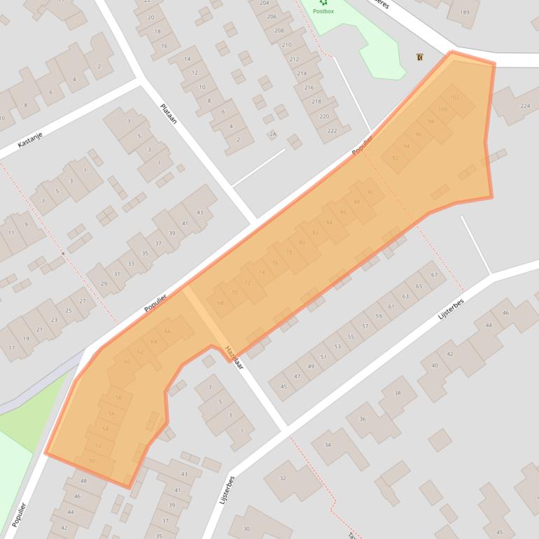 Kaart van postcodegebied 5682GG.