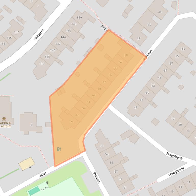 Kaart van postcodegebied 5682GN.