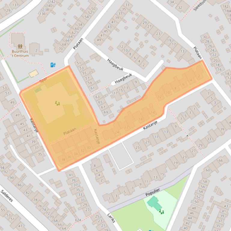 Kaart van postcodegebied 5682GZ.